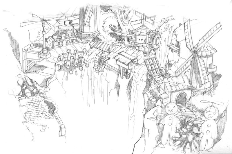 Illustration for article titled Here's Some Concept Art From A Shrek PS2 Game